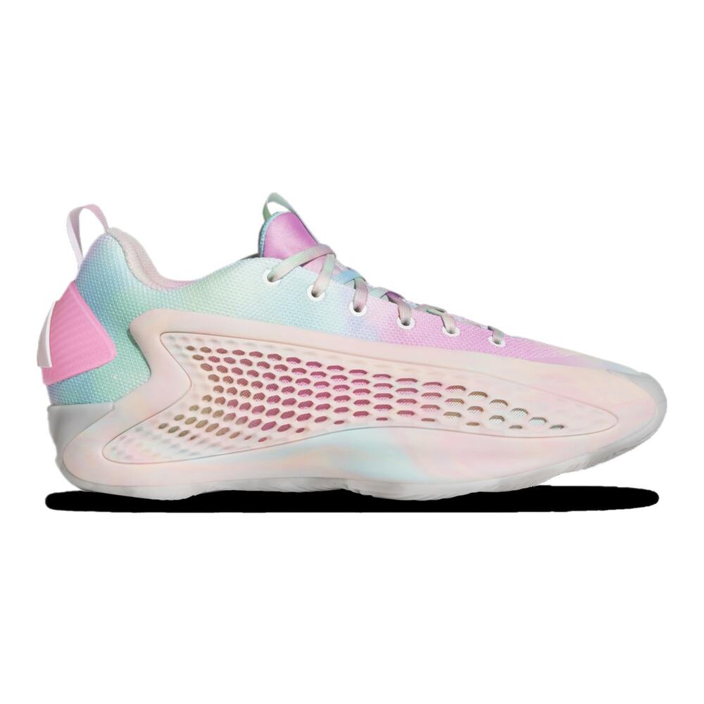 NWT Adidas Anthony Edwards 1 Low Men Basketball Shoes 9.5 White/Orange/Pink